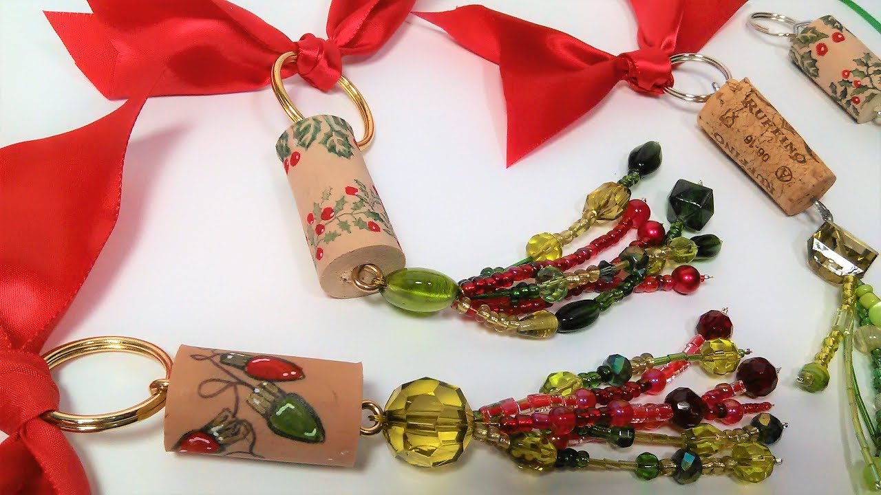 Wine Cork Key Chains/Ornament/Gift Idea!
