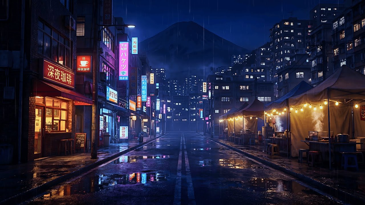 Tokyo Rain Lofi 🌃 Peaceful Music for Study, Sleep & Relax