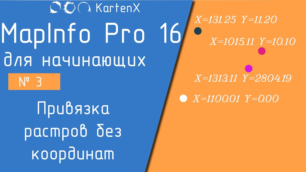 MapInfo 16 - № 3. Привязка растров без координат