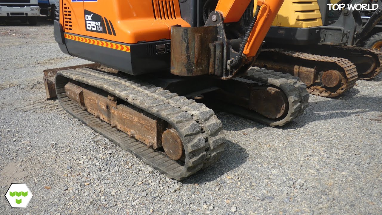 Máy Xúc Đào Doosan DX55 ACE Xích Cao Su Đời 2014 Hàng Bãi Hàn Quốc