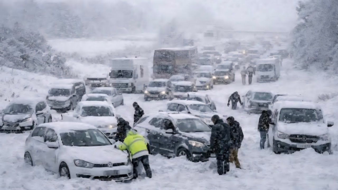 Chaos in Florida, North and South Carolina! Unprecedented snowstorm paralyzes all access