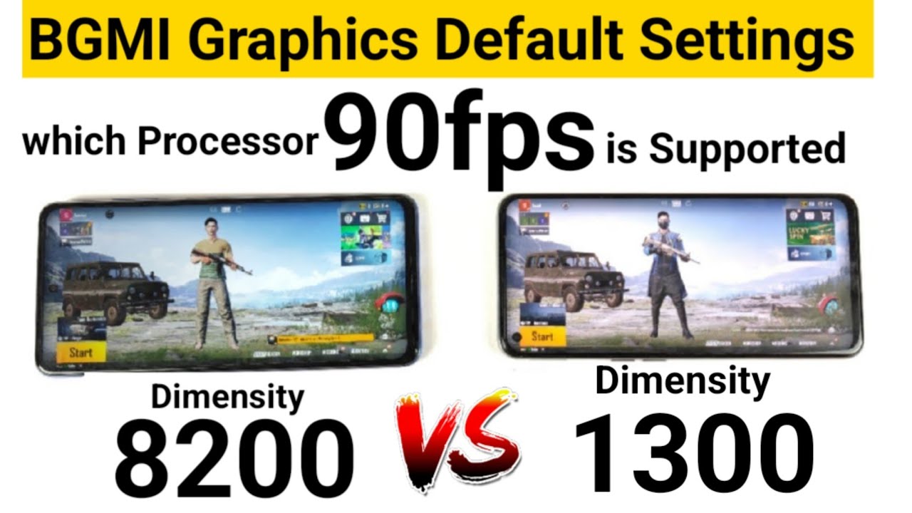 Dimensity 8200 vs Dimensity 1300 PUBG 90fps Graphics Settings which is Best 🔥🔥🔥