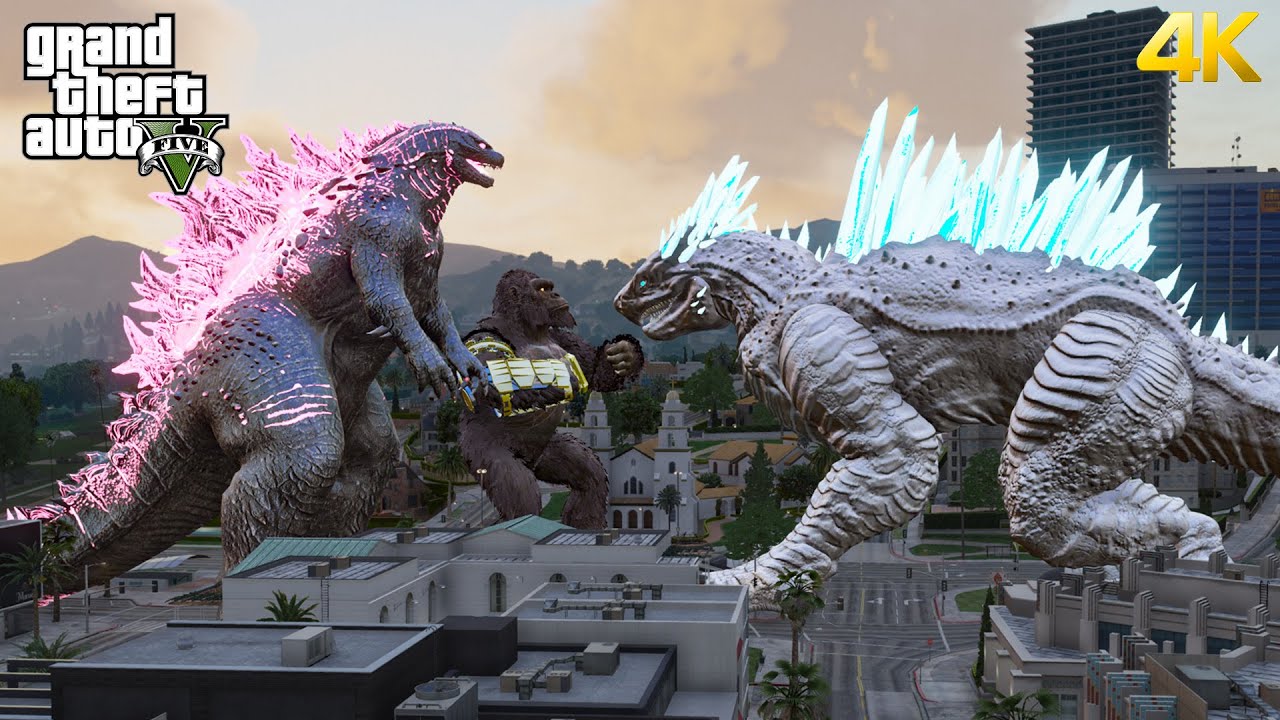 GTA 5 - Godzilla x Kong VS Titanus Shimo | The New Empire!