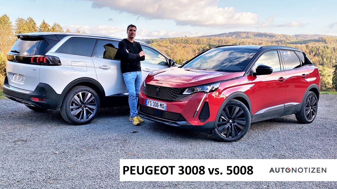 Peugeot 3008 против рестайлингового 5008 2021 года: полный обзор на английском языке / тест-драйв