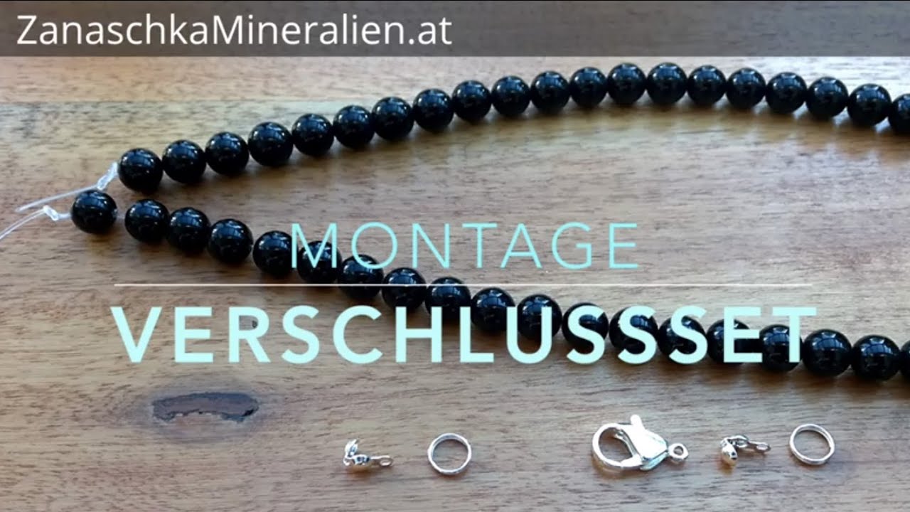 Schmuck- Ketten- Verschluss mittels Kalotten montieren - Schmuck einfach selber machen