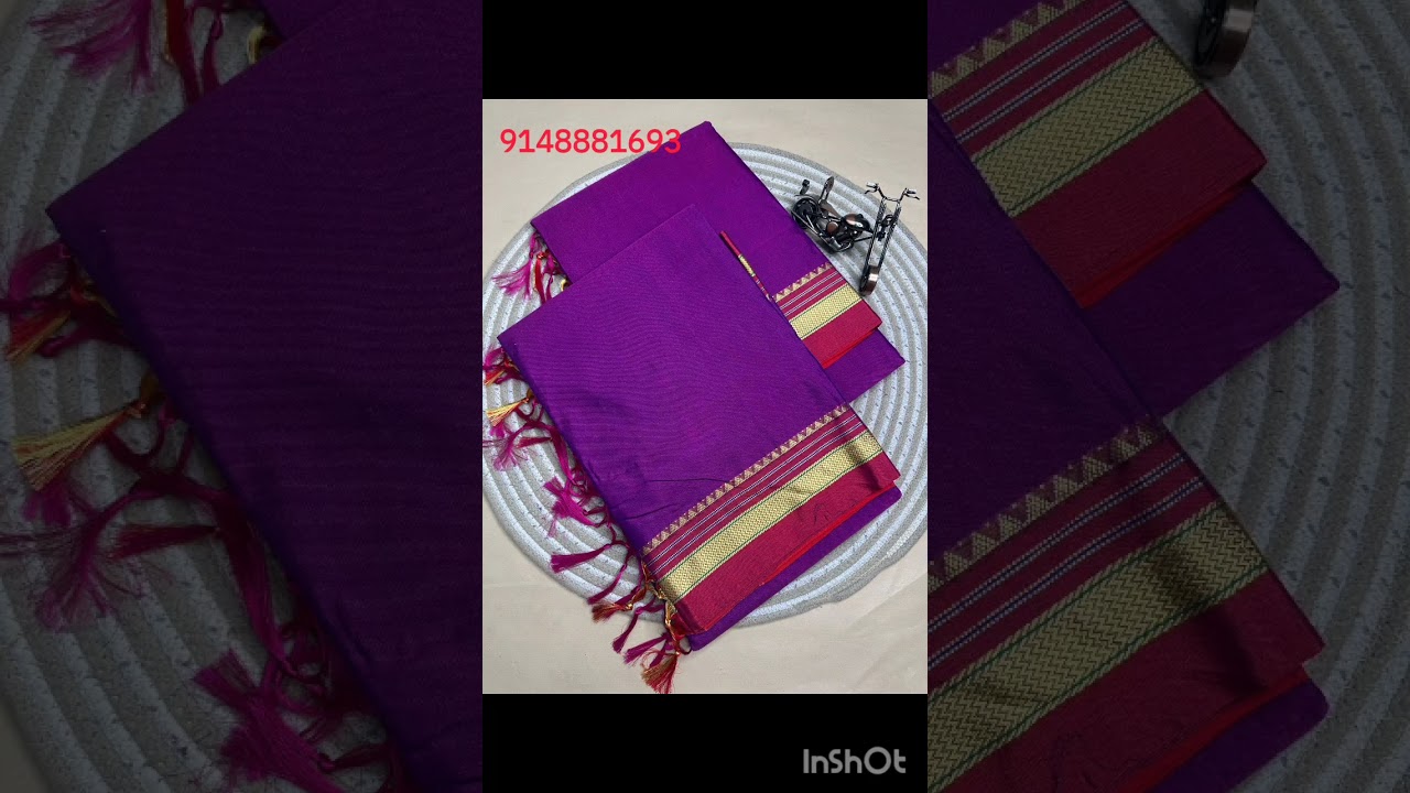 Exclusive 3 mixed patterns of Ilkal latest sarees-26/for more details check description #9148881693 
