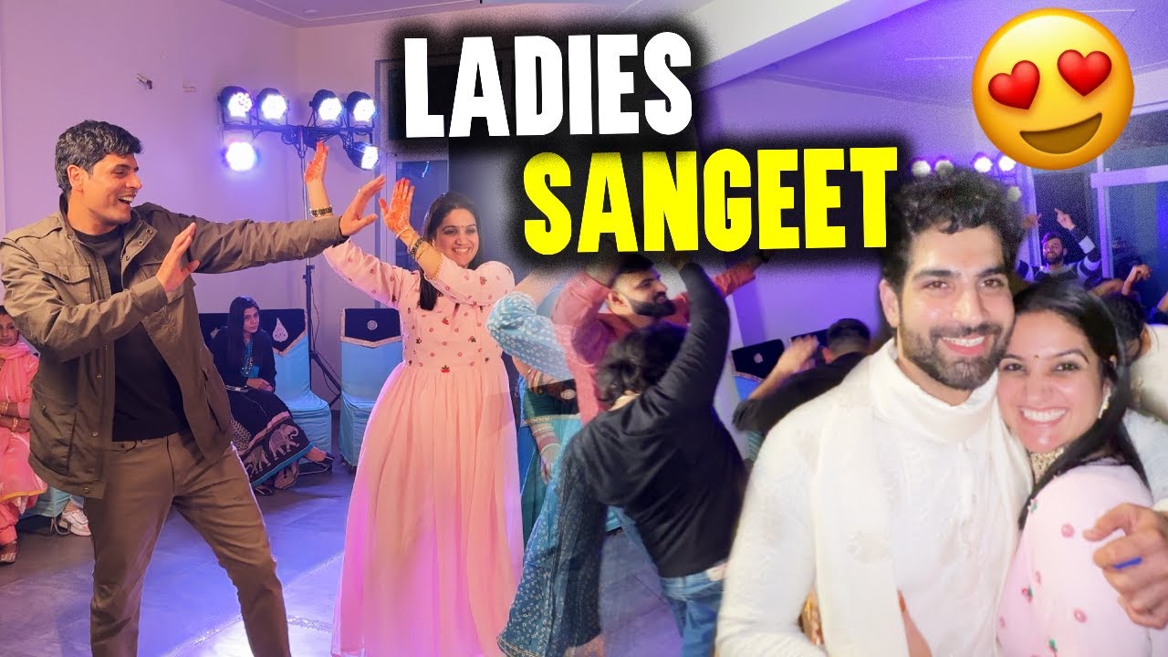 LADIES SANGEET PARTY PAR POLICE AA GYI - SHAADI SEI EK DIN PEHLE KI RAAT 🥳| Indian Wedding Vlogs