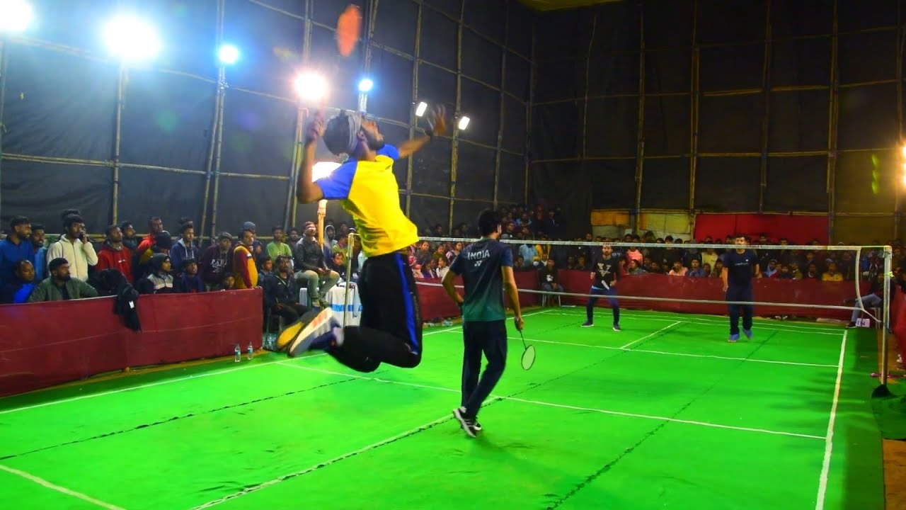 Outdoor Badminton Tournament SANTU vs ANIRBAN 2nd #trickshots #outdoorbadminton #badmintontournament