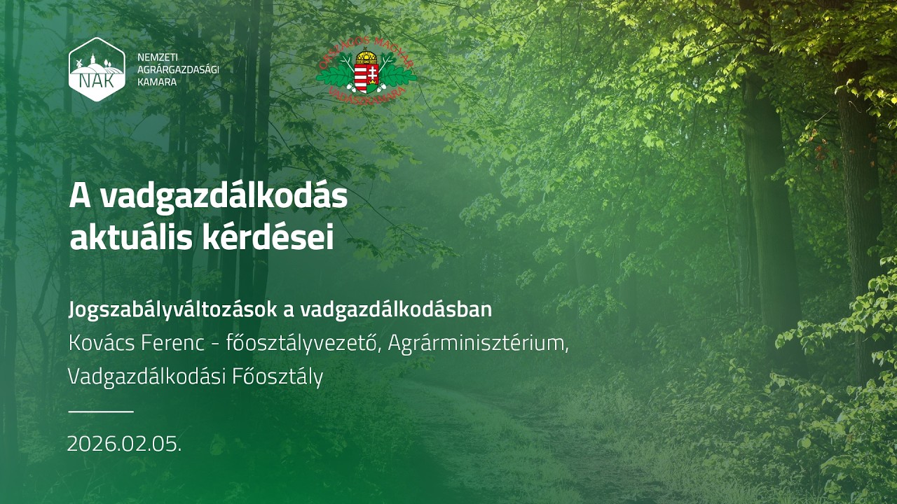 Jogszabályváltozások a vadgazdálkodásban 2026