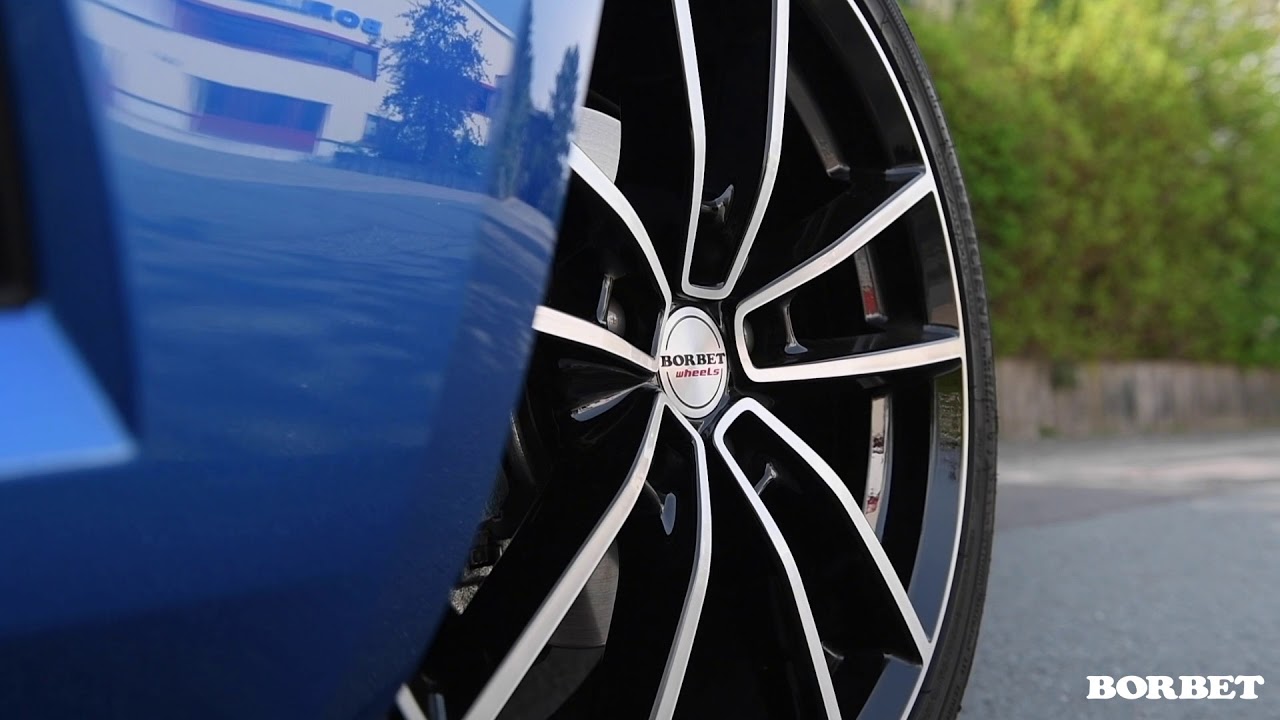 BORBET W black polished glossy