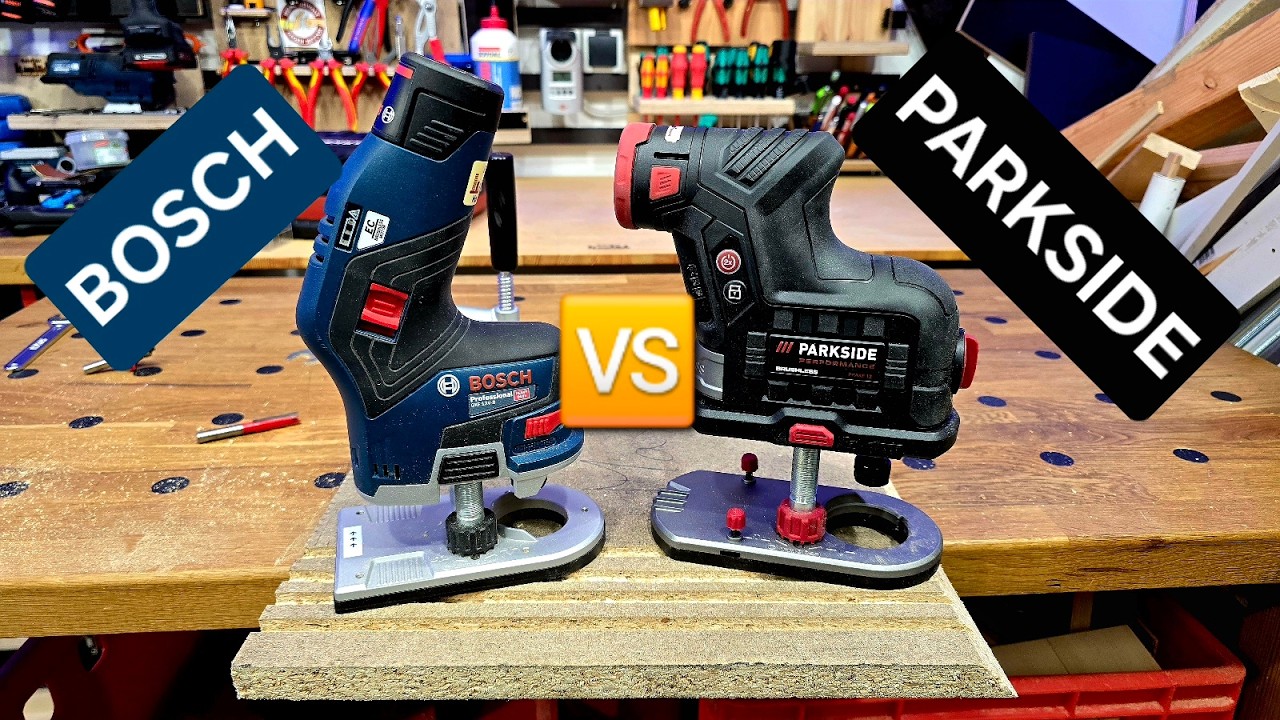 Kantenfräsen-Duell - Bosch Professional 🆚 Parkside Performance| RPH