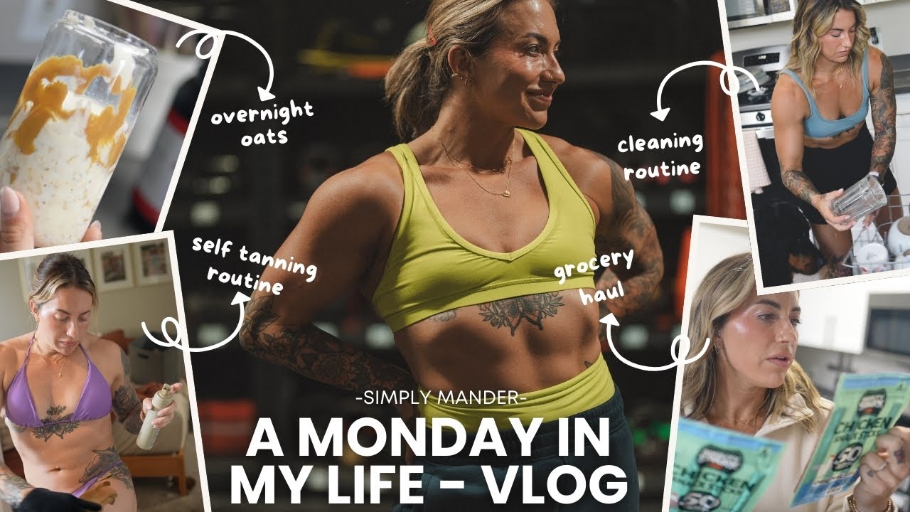 MONDAY WITH MANDERS | Grocery Haul | Cleaning Routine | VLOG