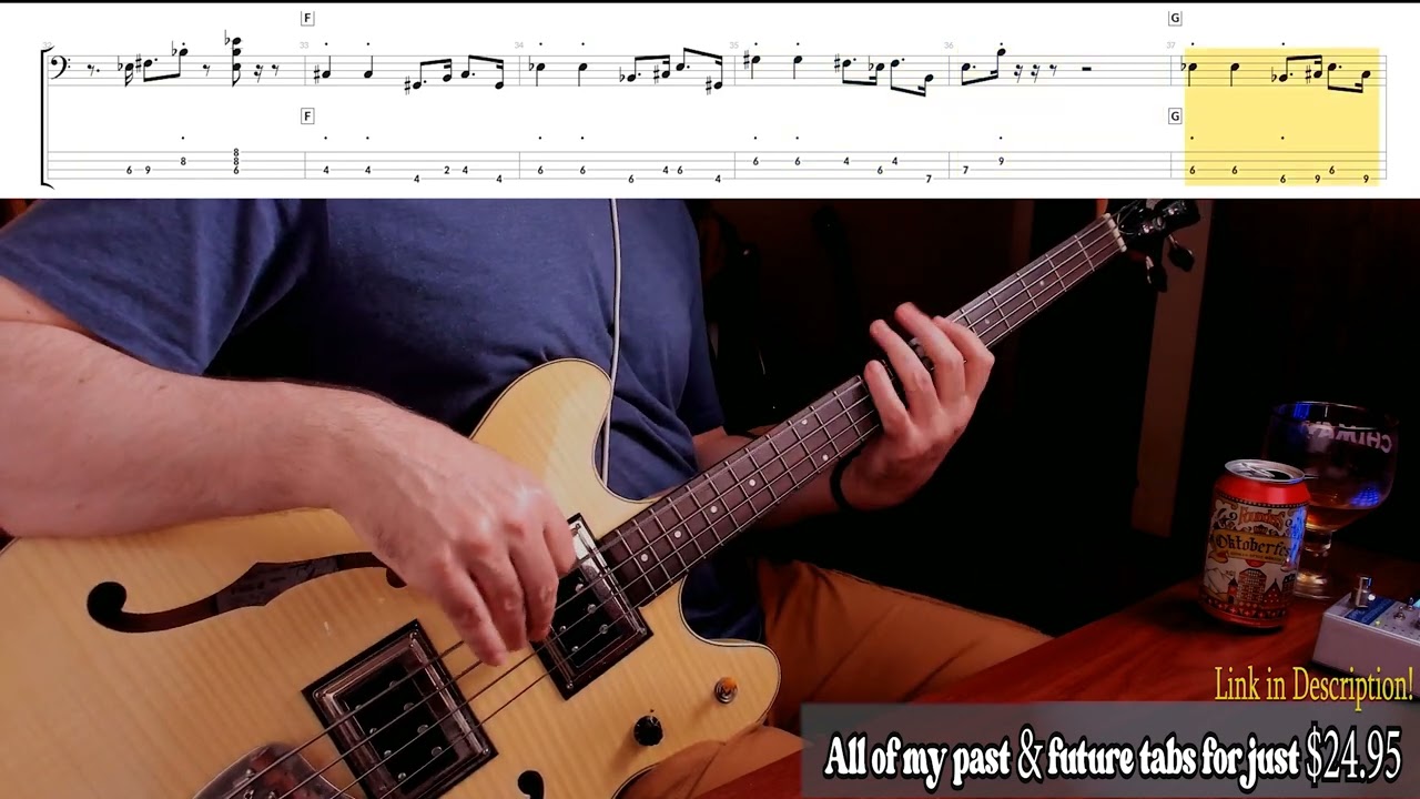 Paul McCartney-I'm Only Sleeping-Bass Tab-Bass Cover-The Beatles