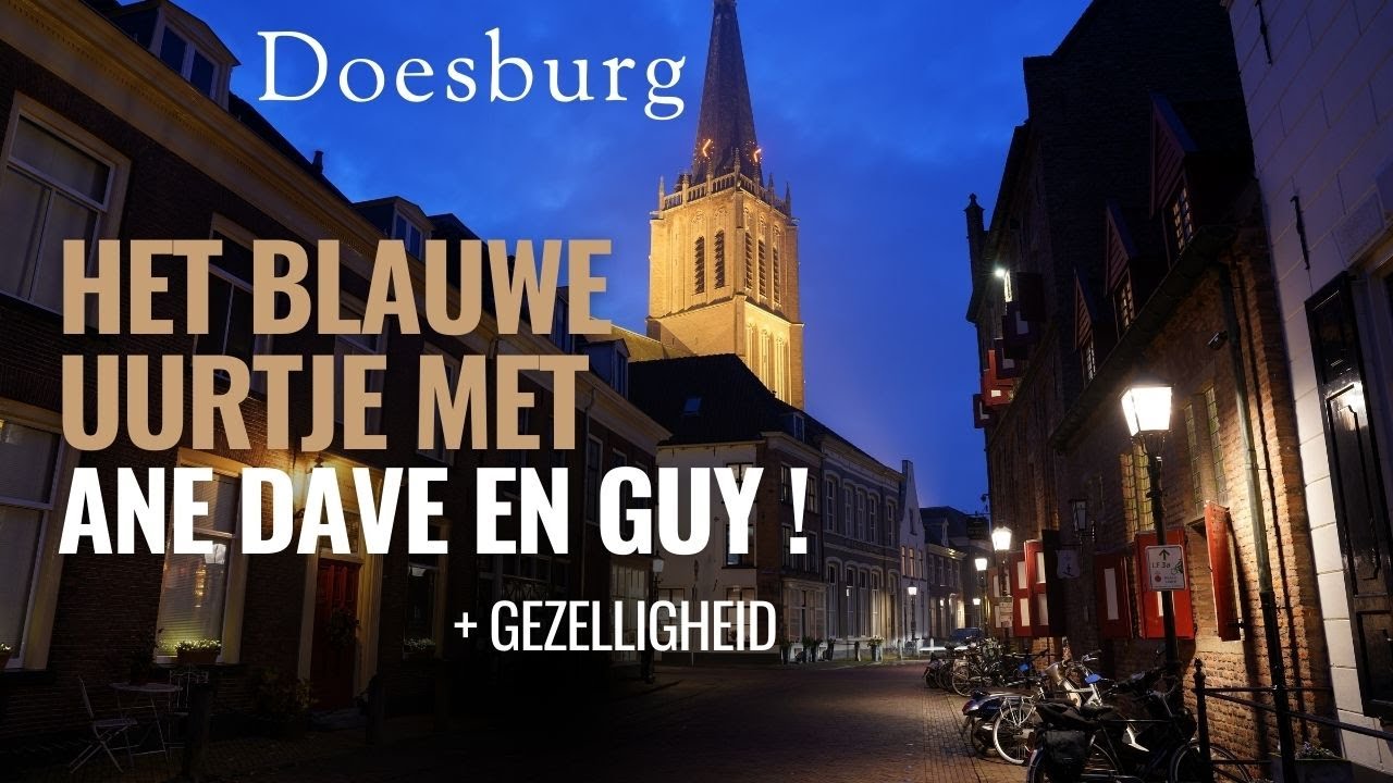 Het gezellige blauwe uurtje met de jongens ! | Blue hour Doesburg | Vlog 75 |
