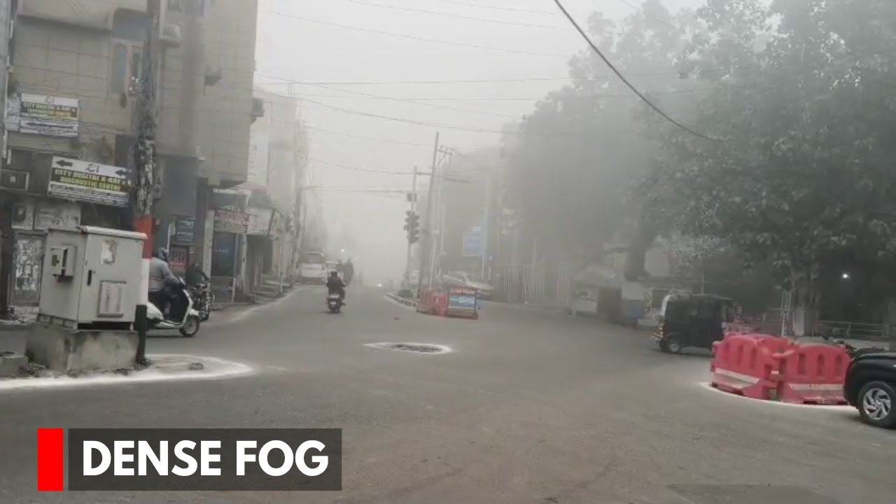 Jammu: Dense Fog Reduces Visibility On A Chilly Winter Morning