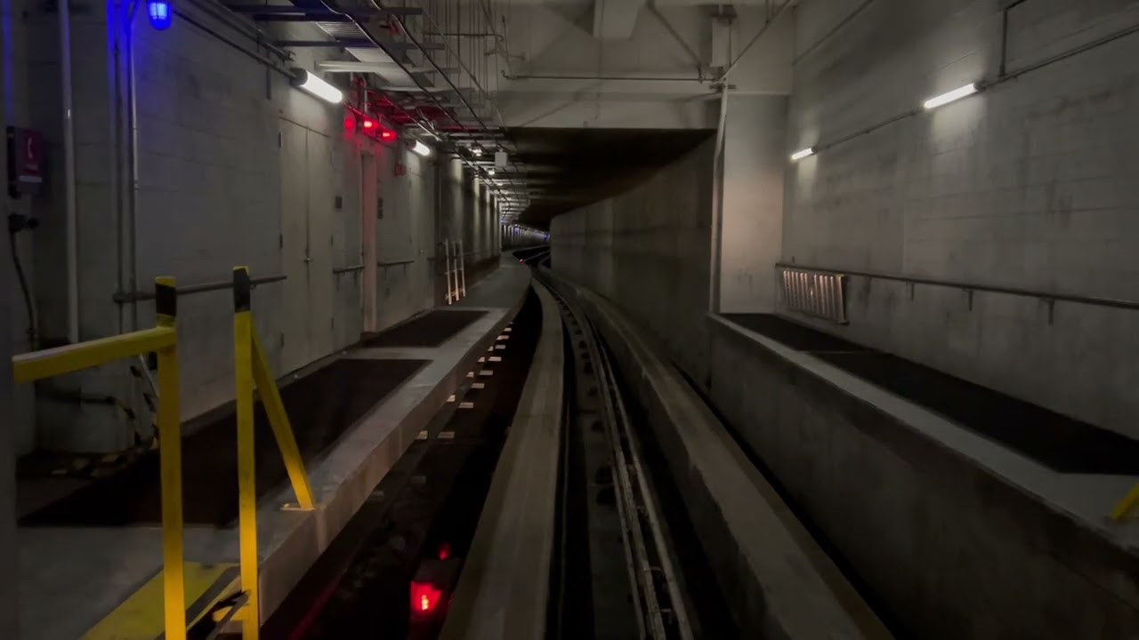 Las Vegas Harry Reid International Airport Tram Blue Line Inbound