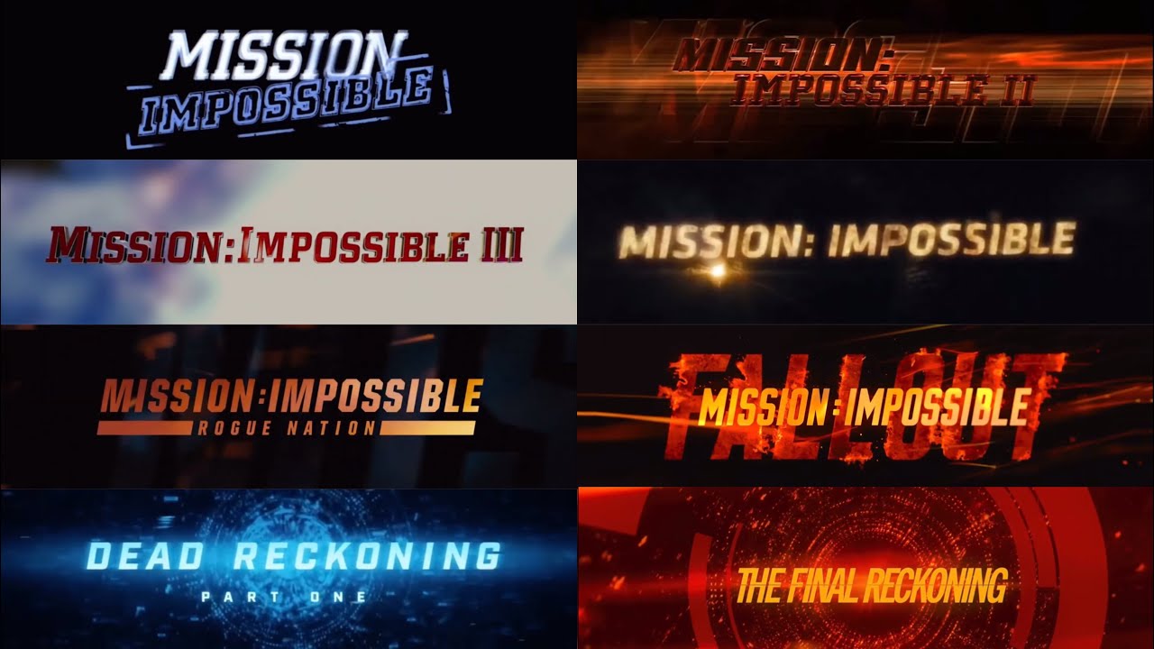 All Mission: Impossible Intros (1-8) with Final Reckoning HD