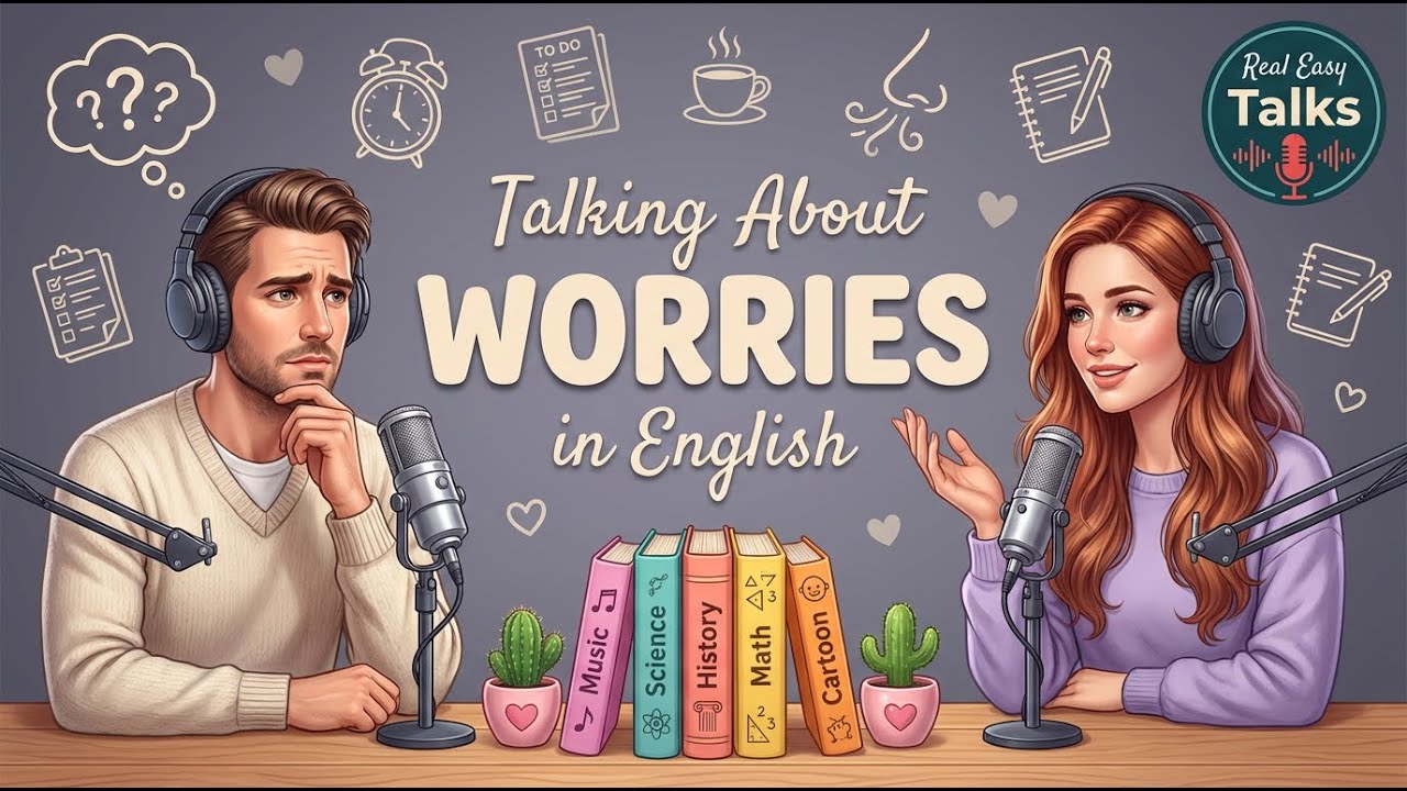 How to talk about Worries in English | English Podcast for Beginners | English Conversation