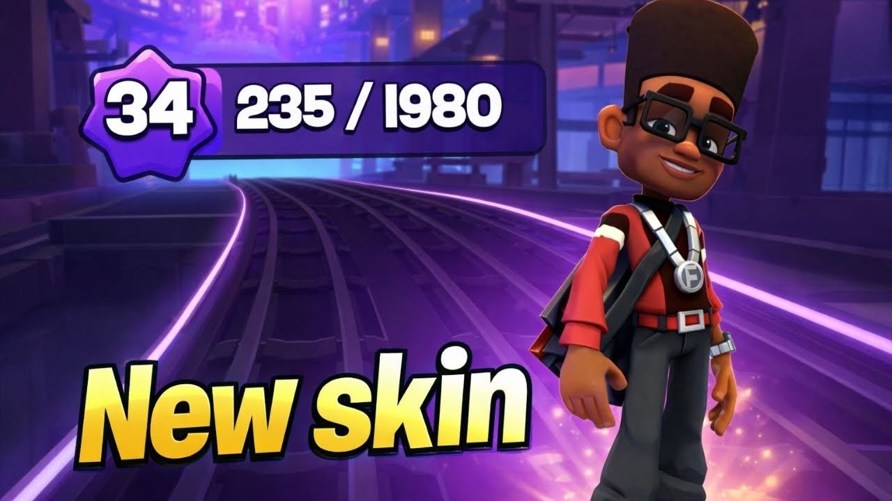 Subway surfers city Gameplay #44 Level 34 New skin!