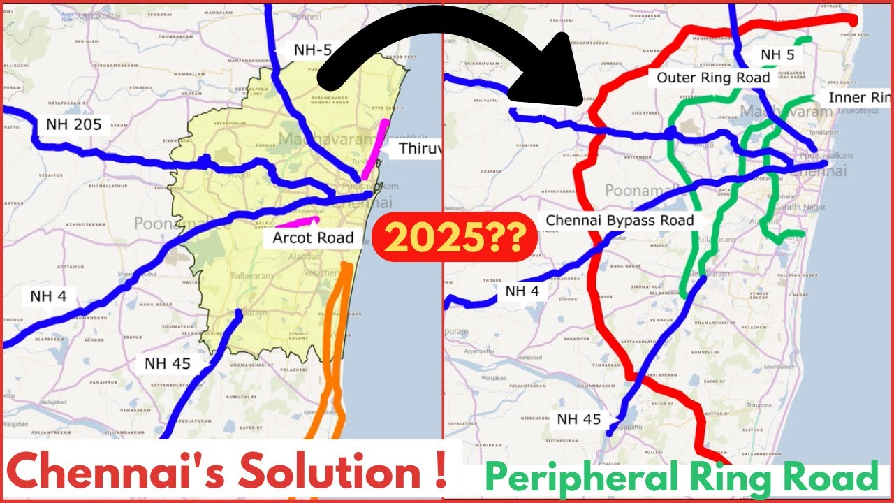 Chennai's Solution - Peripheral Ring Road Chennai Complete Project Details Route Map Tamil Nadu CPRR