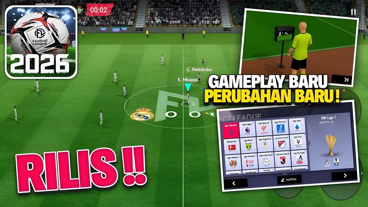 YA AMPUN !! BISA SEBAGUS INI LHOO.. RILIS TERBARU game full offline football League 2026..