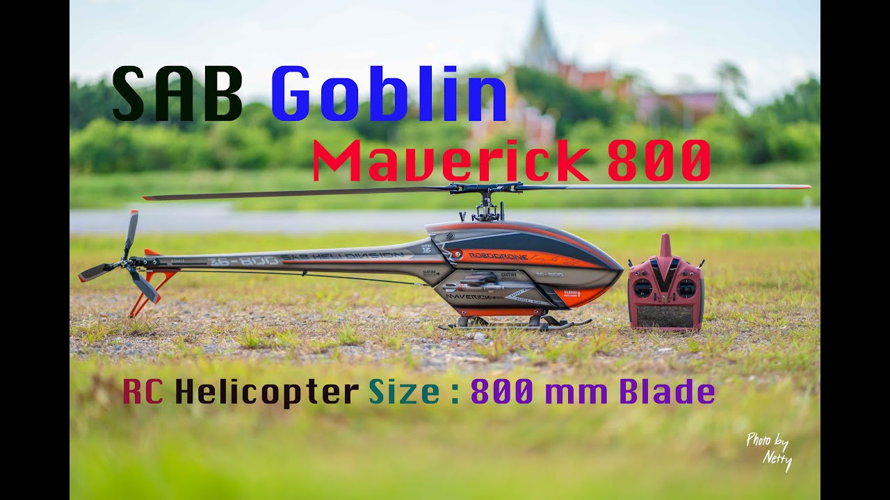SAB Goblin Maverick 800  Easy Fly Low RPM (1200 rpm)