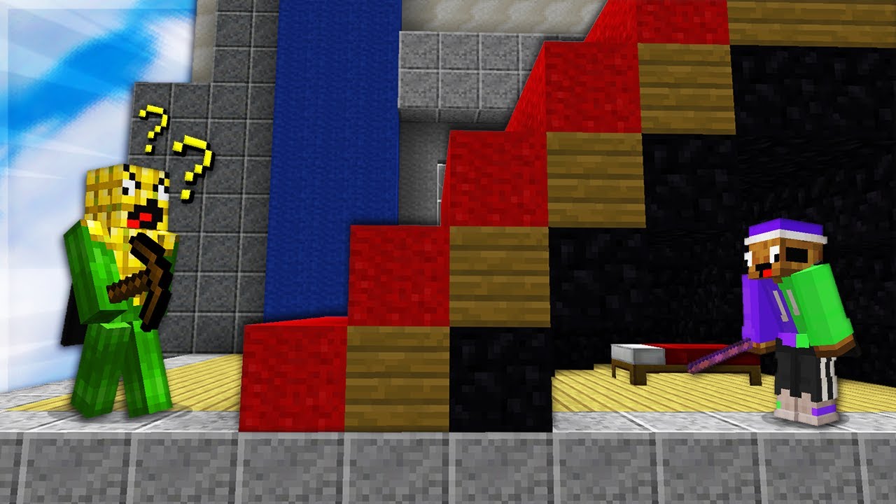 Hiding in the ENEMY Bed Defense in Bedwars