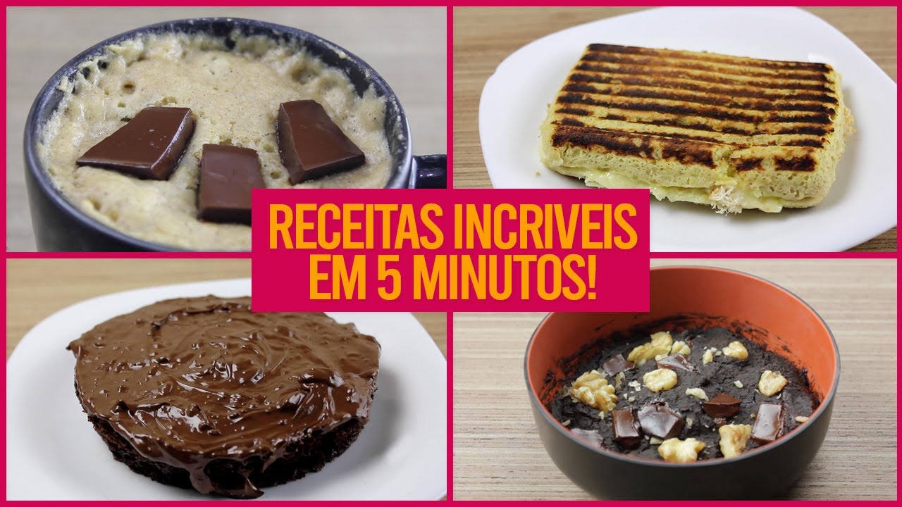 PRONTO EM 5 MINUTOS! | 6 Receitas Fit Fáceis de Fazer e Deliciosas!