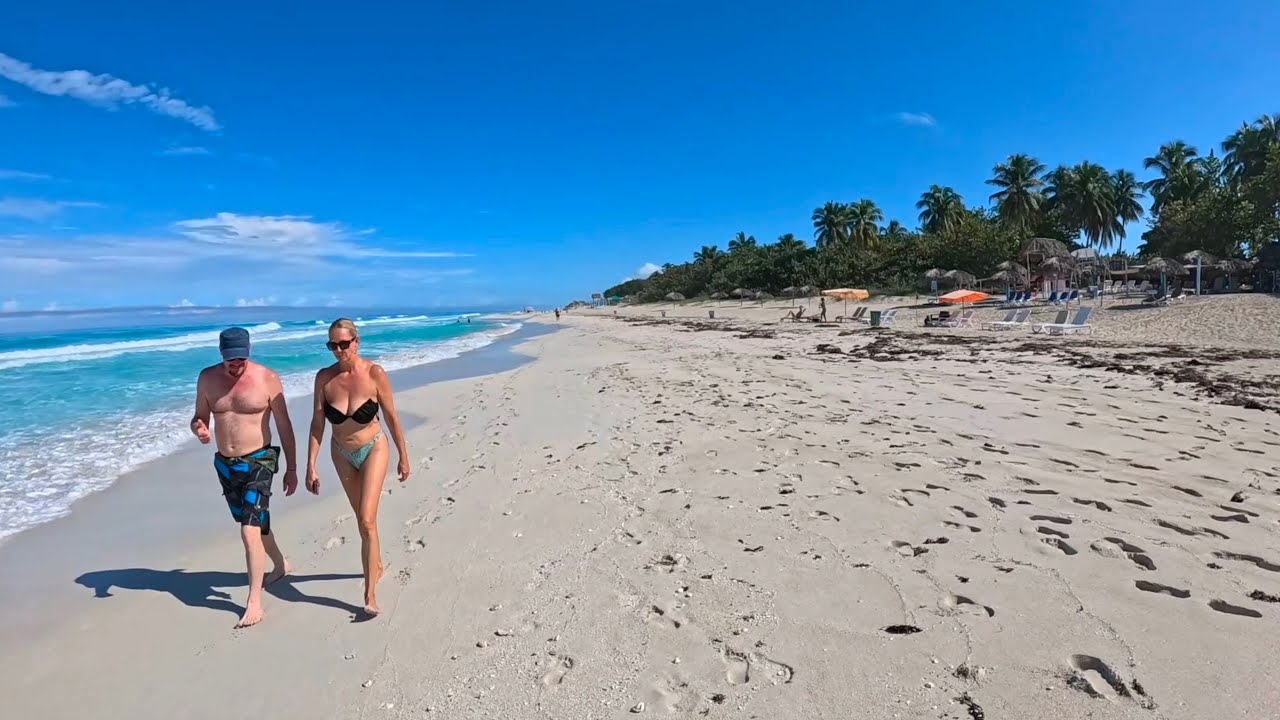 Endless White Sand: A Relaxing Walk in Varadero, Cuba 🇨🇺