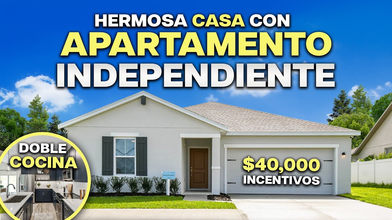 🔥 Casa ECONÓMICA en Ocala | Anexo Independiente + TODOS los Electrodomésticos + INCENTIVOS