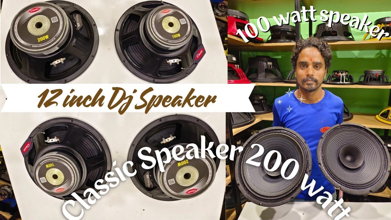 Wholesale Dj Speaker 12 inch 100 watt & 200 watt Dj speaker review | Classic Speaker