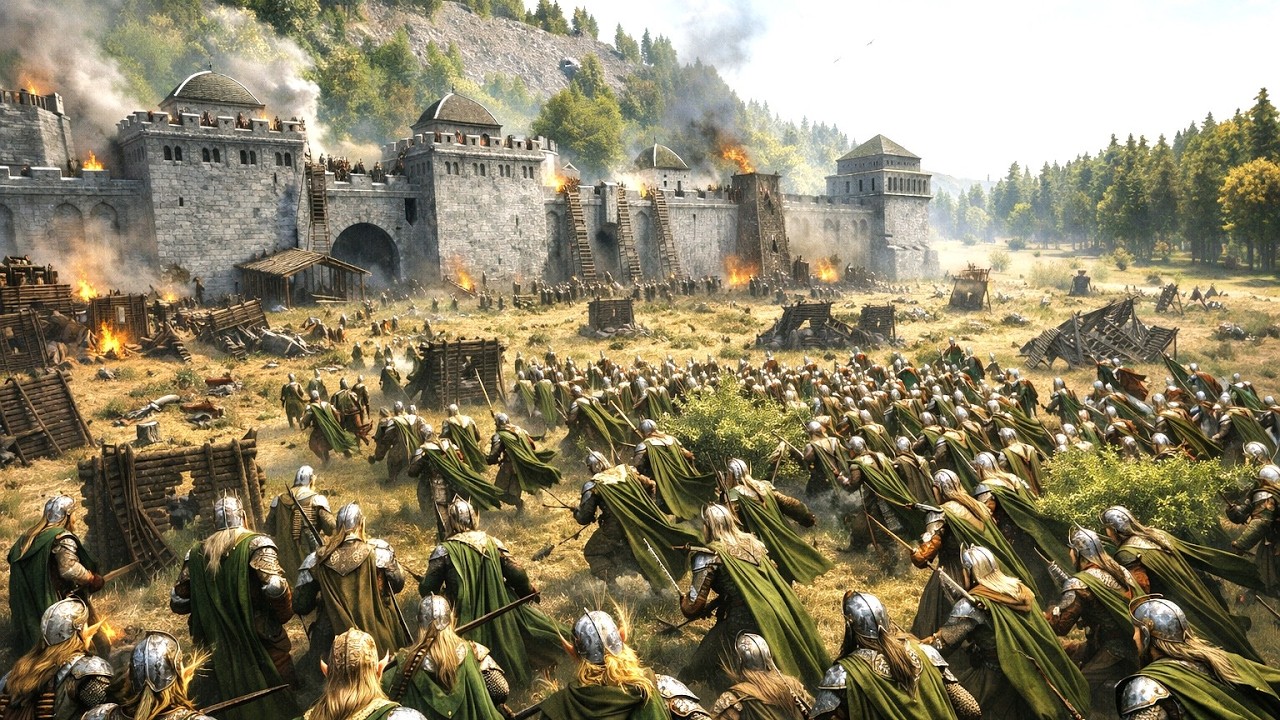 Can 2000 Elves Capture an Orc Fortress? | Bannerlord LOTR Mod
