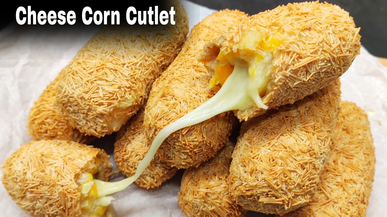 Cheese Corn Crispy Cutlet Recipe|Easy & Tasty Cheesy Cutlet|कॉर्न चीजी क्रिस्पी कटलेट बनाए आसानी से