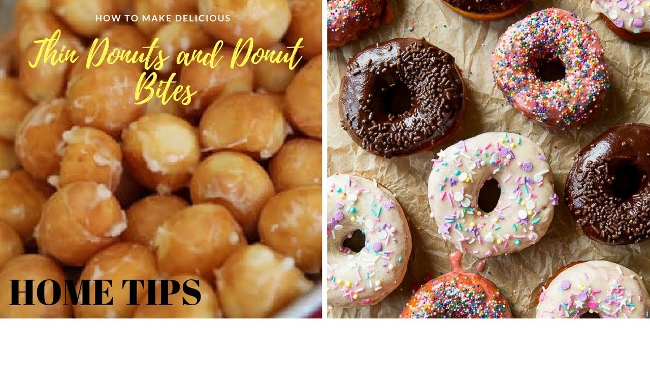 Easy Donuts and Donut Bites (With English Subtitles)