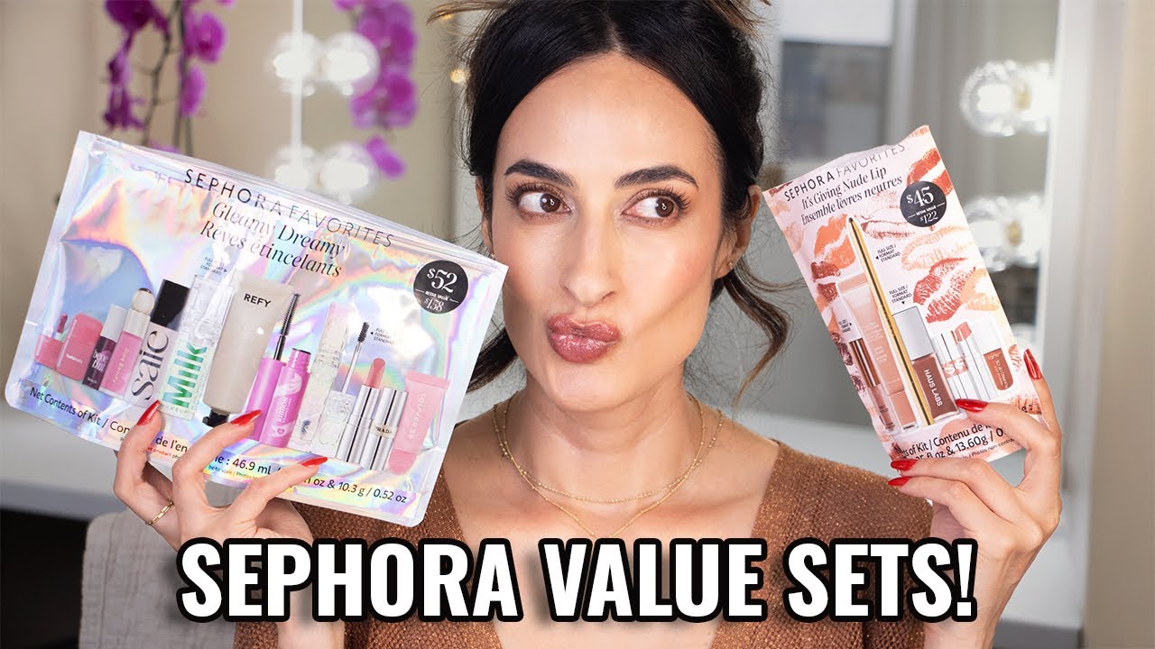 ✨Sephora Value Sets: Gleamy Dreamy & It's Giving Nude Lip - Swatches & Application of Every Product!