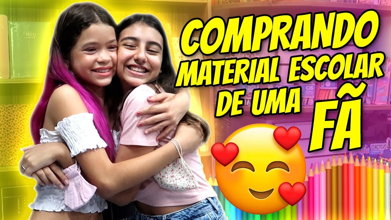 COMPRANDO O MATERIAL ESCOLAR DE UMA FÃ !! Julia Moraes