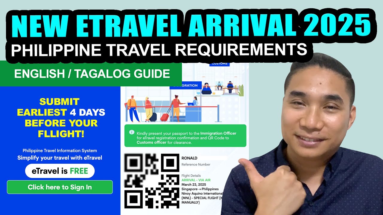 ETRAVEL GOV PH ARRIVAL REGISTRATION 2025 | NEW ETRAVEL PH PASS PHILIPPINES TUTORIAL