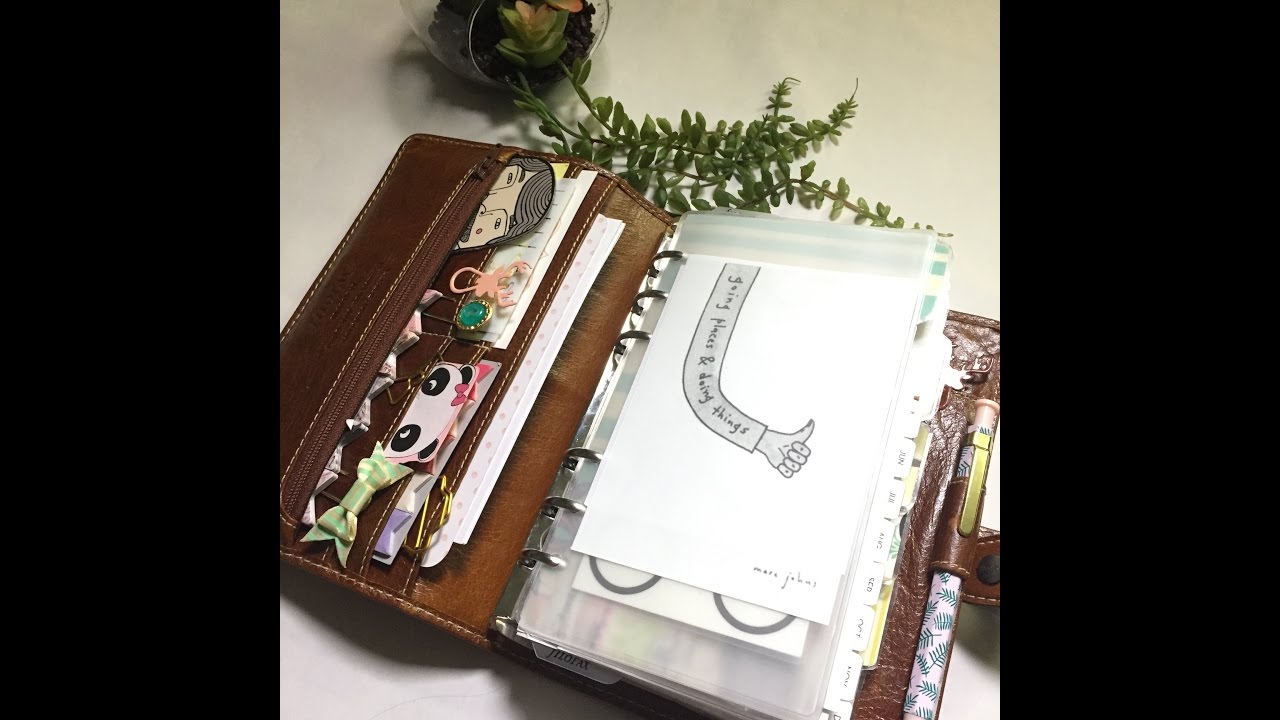 🌻 Personal Planner Setup!! 🌻 | April 2017 Filofax Malden Ochre setup