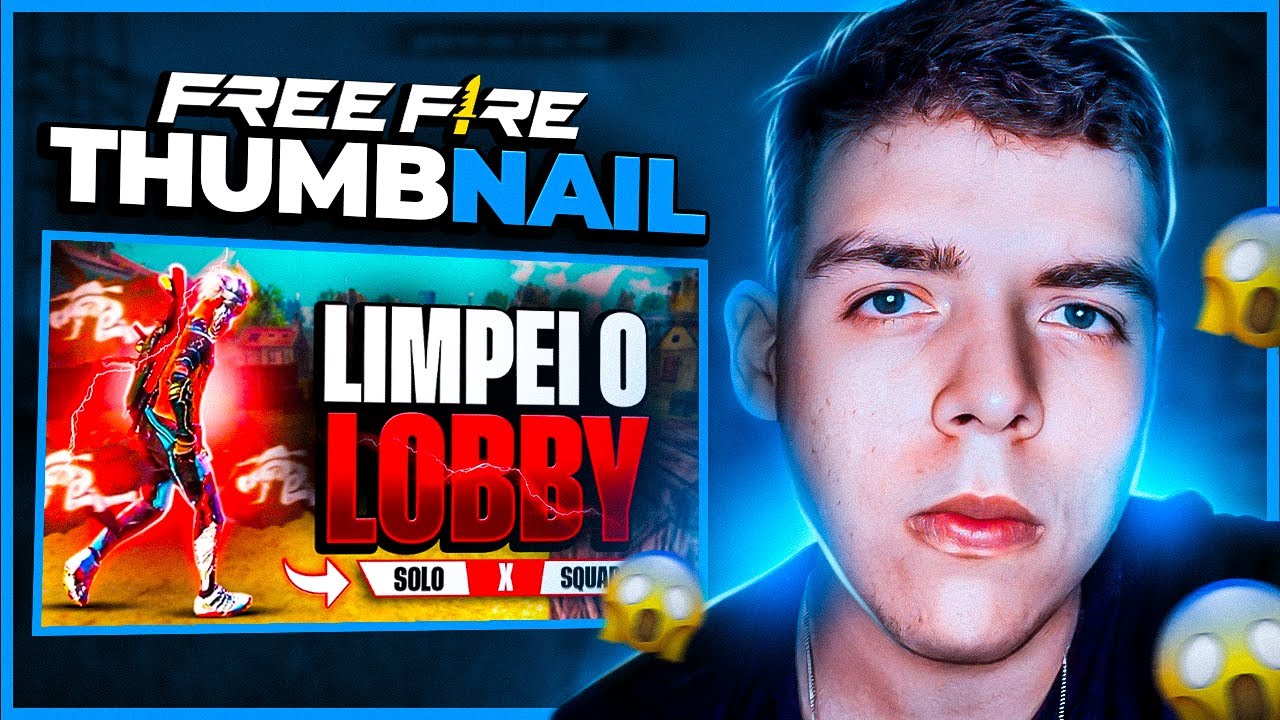 Como Fazer Thumbnail de FREE FIRE!!