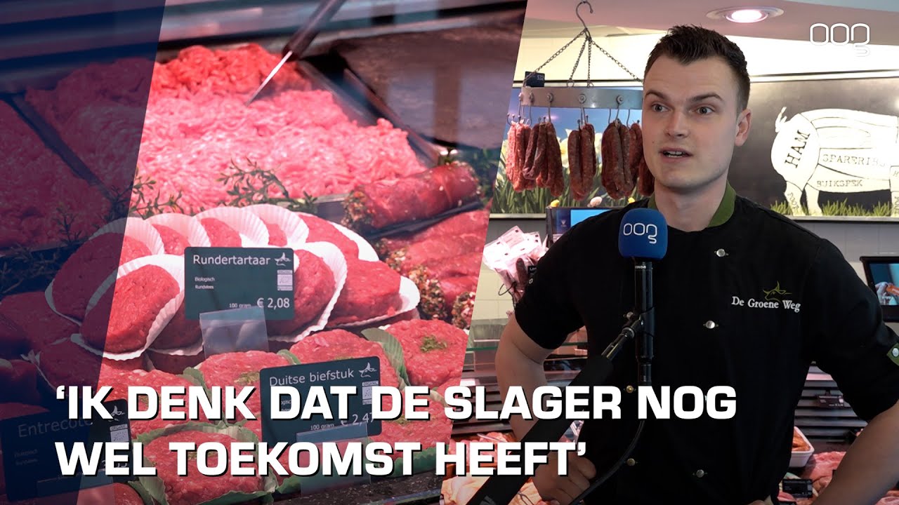 Mensen eten minder vlees: 'Ik denk dat de slager nog wel toekomst heeft'