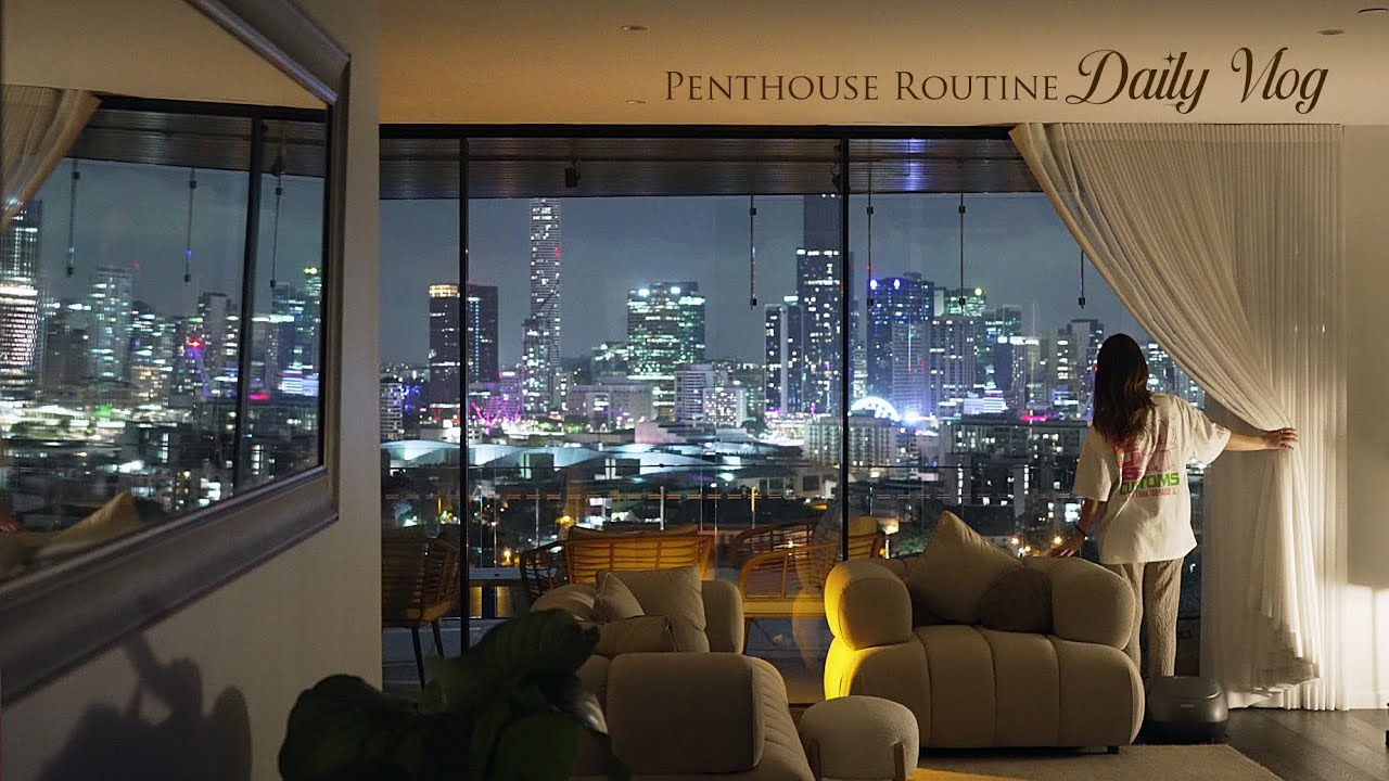 5AM Penthouse Routine | Slow Daily Vlog, Dog Treats & Cleaning Day
