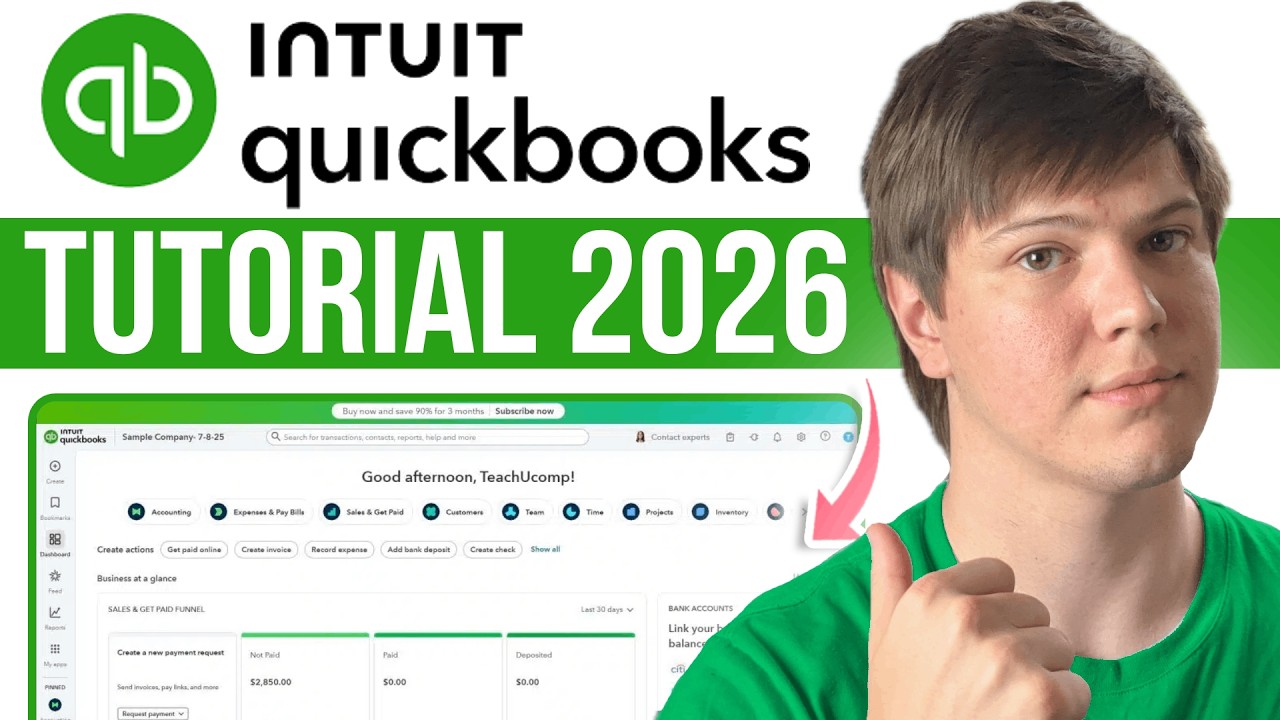 Como Usar QuickBooks Online para Principiantes (2026) | QuickBooks Tutorial en Español