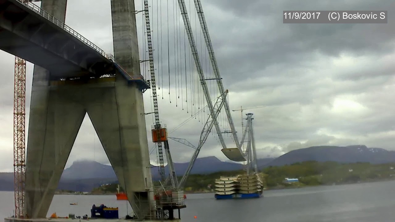 Halogaland Bridge 19 11 2017  Timelapse