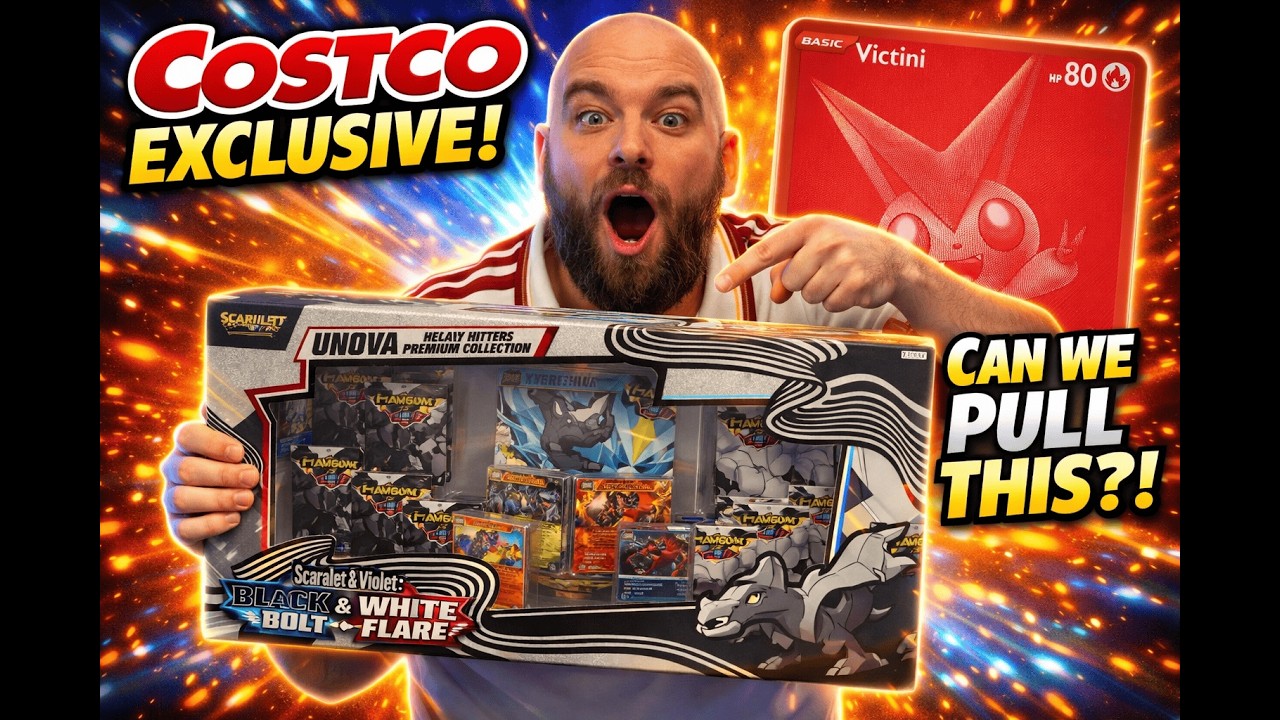 I Opened the COSTCO EXCLUSIVE POKEMON` BLACK BOLT/WHITE FLARE collection box!
