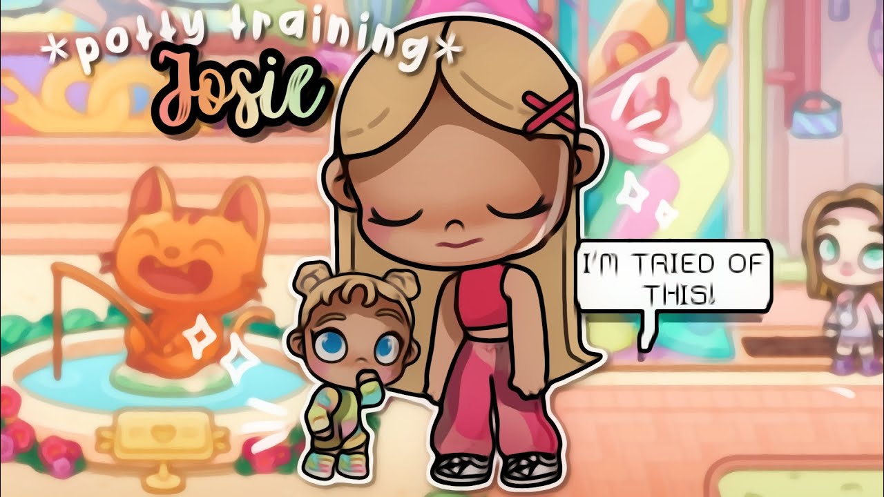 ₊˚⊹♡ *POTTY TRAINING* Josie! 🌺🚽😱 *voiced🔊* avatar world role play ୨ৎ