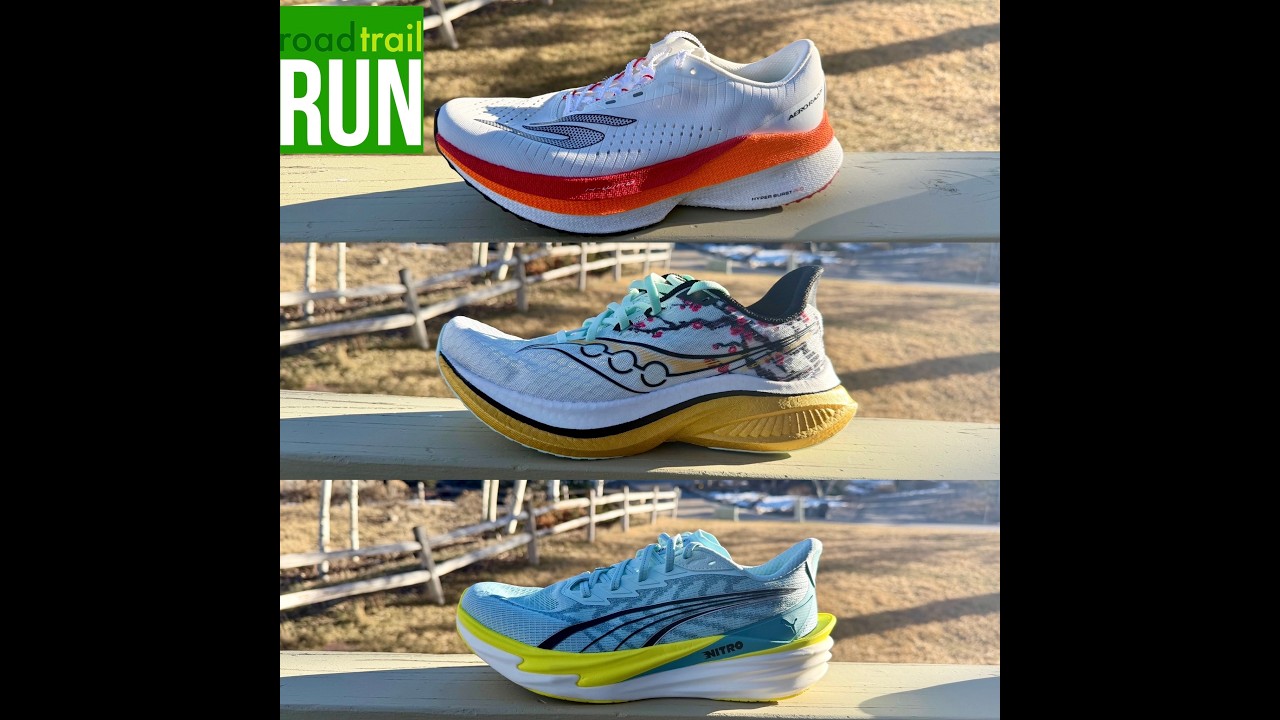 Сравнение кроссовок для развития скорости! Saucony Endorphin Speed ​​5, Puma Deviate Nitro 4, Ske...