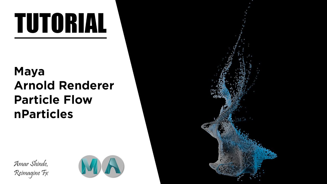 Анимация потока частиц | Maya и Arnold Renderer | Учебное пособие
