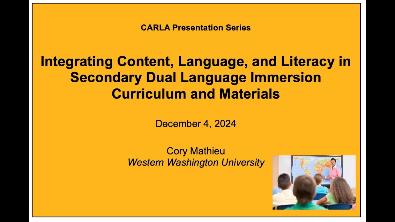 Integrating Content, Language, and Literacy in Secondary Dual Language Immersion Curriculum and...