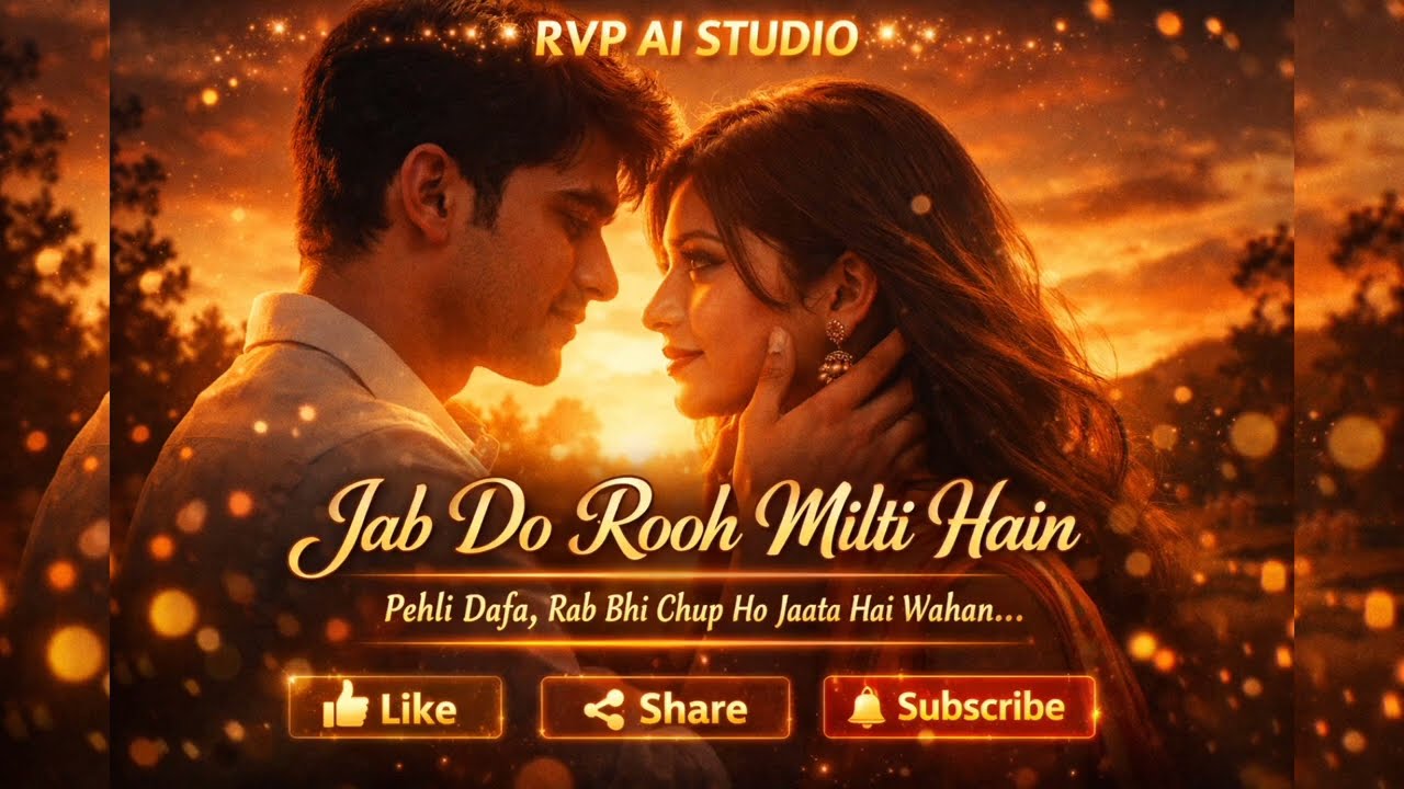 Jab Do Rooh Milti Hain 💖 | Pehli Nazar Ka Pyaar | 90s Bollywood Vibe Love Song