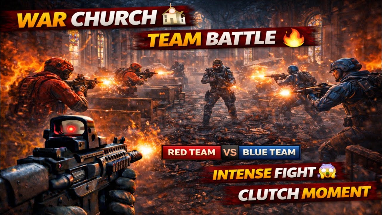 OPS Strike Team Battle at War Church ⛪ Intense Gameplay | GG Studio